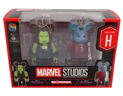 【中古】トレーディングフィギュア BE＠RBRICK-ベアブリック- 100% 2体セット(ボールチェーン付き) H.ガモーラ＆ネビュラ 「Happyくじ BE＠RBRICK MARVEL STUDIOS」 ペアボックス賞