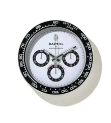 完売品‼️直径約３５cm☆BAPE BAPEX 掛け時計 黒サブ サブマリーナ白壁 ...