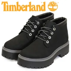 Timberland (ティンバーランド) A5REN HRTG PLTFRM NELLI WP プレミアムウォータープルーフ プラットフォーム チャッカ レディース Black TB471 US8-約25.0cm