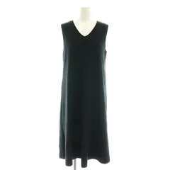 トゥモローランド TOMORROWLAND スリーブレスサマーニットワンピース ミモレ ロング 36 黒 ブラック /AT ■OSのサムネイル