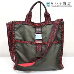 クリスチャンルブタン バッグ Christian Louboutin ルビクリック ナイロン 2way トート ショルダー カーキ H1215のサムネイル