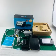 ◇KAN452【完品セット】ニンテンドー WiiU  プレミアム（32GBモデル）kuro クロ ブラック 本体 Game Pad 本体縦置きスタンド 充電スタンド プレイスタンド HDMIケーブル ACアダプター 取扱説明書 箱付き 任天堂 Nintendo