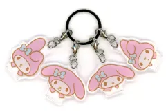 【中古】キーホルダー マイメロディ フェイスシリーズ 4連アクリルキーホルダー 「サンリオキャラクターズ」