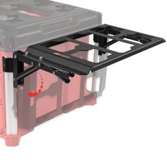 折りたたみ式パックアウトマウント Milwaukee Packout Toolboxに対応。パックアウトシステムのサイドストレージ。 