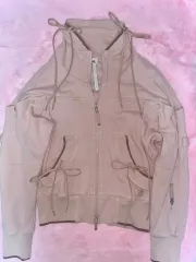 adidas(アディダス) STELLA McCARTNEY(ステラ マッカートニー) インディーピンク ジップアップ レディース ／ 日本製ビンテージリボンバレエコアジャケット