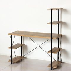 [新品] クロシオ ( KUROSHIO )  ドライバー不要 らくらく組立 ラックデスク ナチュラル