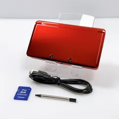 美品 ニンテンドー 3DS フレアレッド CTR-001 すぐ遊べるセット 動作確認済み 送料無料