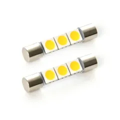 Z34 フェアレディZロードスター H21.10- 電球色 暖色 ウォーム  バニティランプ 2個 T6.3×31mm 3chip SMD LEDのサムネイル