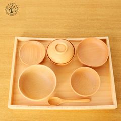 天然木　ぶな　ベビー ナーサリーセット　薗部産業　銘木　お食い初めセット　出産祝い　ギフト　むくもりショップ