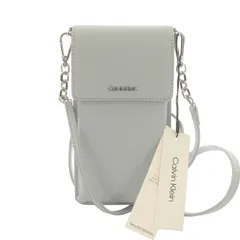 カルバンクライン CALVIN KLEIN CK MUST PHONE POUCH マストフォーンポーチ ショルダーバッグ 携帯電話 スマホ アイフォン レザー 水色 ライトブルー K608246 /IR ■GY19のサムネイル
