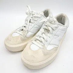 ◇ Θ NEW BALANCE ニューバランス ローカットスニーカー サイズ24.5 ホワイト ベージュ レディース メンズ E  【1501230031165】のサムネイル
