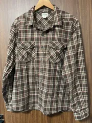 L.L.Bean ネルシャツ XL ブラウン×ベージュ×レッド