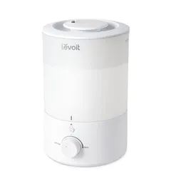 【節電対策】Levoit (レボイト) 加湿器 アロマ 卓上 大容量 3L 17畳まで対応 小型 超音波式 28dB 省エネ 静音 上から給水 ナイトライト 220ml/h 25時間連続稼働 消灯可能 おしゃれ 空焚き防止 寝室 Dual150 ホワイト