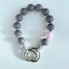 VELAR☆スマホ ハンド ストラップ ウッドビーズ 天然 木 製 ウォレット チェーン キー ホルダー バッグ チャーム リスト ブレスレット ベビー ブランケットク シューズ クリップ 犬 猫 携帯 手首 ブレスレット ギフト ハンドメイド KASUGAR