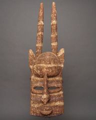 アフリカ マリ ドゴン族 マスク 仮面 No.463 木彫り 彫刻 プリミティブ