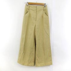 プラステ ワイドパンツ リネン混 ボトムス レディース Sサイズ ベージュ系 PLST 【中古】