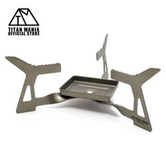 ★アウトレット★ TITAN MANIA チタンマニア ポケットストーブ チタン製 ネイチャーストーブ ポケットコンロ ミニ コンロ コンパクト 折りたたみ式 焚き火台 五徳 超軽量 頑丈 ソロキャンプ ゴトク バーベキュー アウトドア キャンプ用品