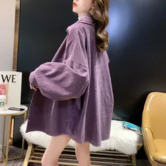 ドロップスリーブ ロングシャツ レディース アウター シャツジャケット カジュアルシャツ ロング 羽織り 春服 秋服 大きサイズ ゆったり 体型カバー xzjhpxp#