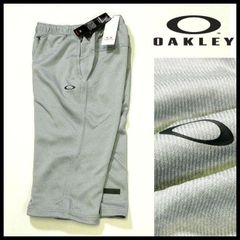 新品 オークリー OAKLEY 春夏 3/4パンツ クロップドパンツ L(79-84cm) グレー ENHANCE LT FLEECE3/4 PANT 吸汗速乾 肌面ドライ ストレッチ ハーフパンツ メンズ