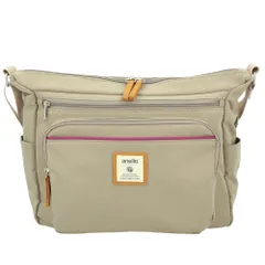 ☆ GBE.グレーベージュ ☆ anelloGRANDE アネログランデ シナモン ショルダー GTM0334 アネロ グランデ ショルダーバッグ 10ポケット ショルダー レディース 斜めがけ 大人 大きめ A4 大容量 通勤 通学 旅行 おでかけ