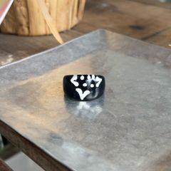 ring /  アクリルリング 黒 17号 #a839