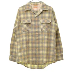 【LEVIS】60s オープンカラー チェック ウール 長袖シャツ