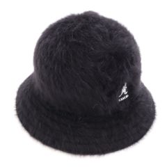 カンゴール アンゴラ ファー バケット ハット  黒 KANGOL メンズ