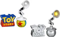 新品 【2点セット】トイ・ストーリー 30周年 ダイキャストコレクション ピクサー・ランプ＆トイ・ストーリーロゴ　＋ メタリックver. [佐川急便]