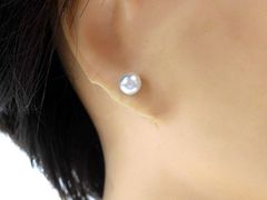 天然石 本真珠 スタッドピアス　　250720247