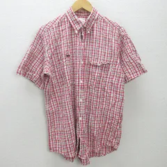 Q■カールヘルム/PINK HOUSE Karl Helmut ボタンダウン半袖シャツ【メンズM】レトロmen's/113【中古】■