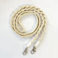 【ハンドメイド】マクラメ スマホショルダー ブラウン ベージュ