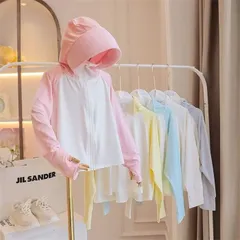 長袖 ラッシュガード キッズ 男の子 女の子 接触冷感 日焼け止め パーカー 速乾性 通気性 子供用 ファッション 夏 薄型 紫外線対策 アウター 薄手 jiji01