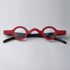 +1.5 レトロ 丸型 老眼鏡 丸メガネ 赤黒 軽量 携帯用 コンパクト 個性的 男女兼用 ヴィンテージ メンズレディース PCパソコン 小顔効果 プレゼントギフト 男性女性 シニアリーディング お洒落 持ち運び カラフル インパクト 疲れにくい