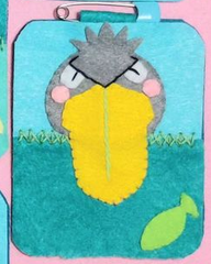 フェルト名札　ハシビロコウ7