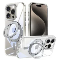 iPhone 13 Pro 適用 ケース Magsafe対応 アイフォン13プロ カバー 360°回転スタンド Uovon スマホケース アイホン 13pro 携帯ケース ワイヤレス充電 車載ホルダー 対応 ストラップ穴付き