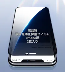覗き見防止強化ガラス液晶保護フィルム　高品質｜プライバシーしっかり守る 2枚入り