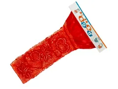 子供絞り帯揚げ【正絹】【赤】【絞り】【松竹梅】【日本製】【七五三】