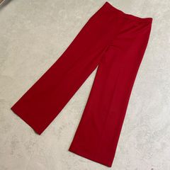 【GIVENCHY】ジバンシー　センタープレス　イージーパンツ　ブーツカット　フレア　ワイドパンツ　ジャージ　レッド　ジバンシー