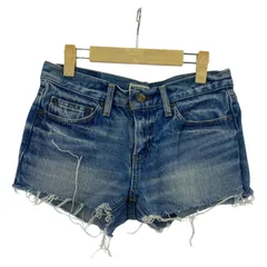 MOUSSY マウジー ユーズド加工 デニムショートパンツ size25/ブルー