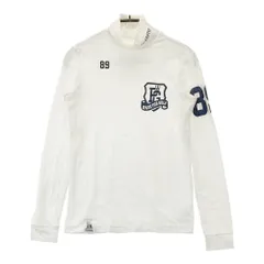 サイズ：0 PEARLY GATES パーリーゲイツ 25周年モデル ハイネック 長袖Tシャツ  ホワイト系 [240101321024]# ゴルフウェア レディース ストスト