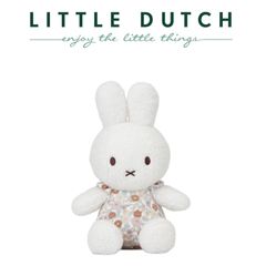 ミッフィーぬいぐるみリトルダッチ社ヴィンテージリトルフラワー柄25cm　オランダnijntjemiffy ブルーナ