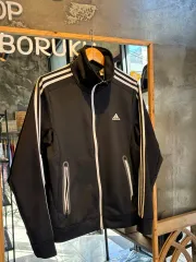 アディダス ブラック 約起毛 ジャージ L