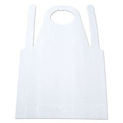 フリーサイズ青☆100枚×10個セット！プラスチックエプロン袖なし