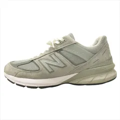 美品 ニューバランス NEW BALANCE 990V5 M990GL5 スニーカー シューズ 靴 ローカット スエードレザー USA製 27.5cm グレー メンズ