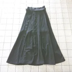 ◇ Θ NICE CLAUP ナイスクラップ ベルト付き ロング丈 マーメイド スカート サイズM ブラック系 レディース E  【1508260056595】