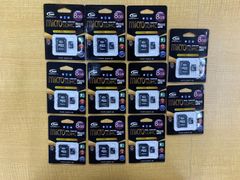【新品未開封在庫処理】Team 8GB MicroSDHCカード 11枚セット TG008G0MC28S1Y 中古品
