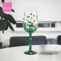 Lolita ワイングラス Shamrock 22.9cm クローバー | かわいい おしゃれ ポップ モダン デザイン食器 アート ロリータ･ヤンシー 正規輸入品