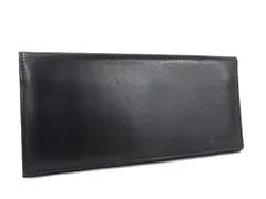 ■美品■ Aquascutum アクアスキュータム レザー 二つ折り 長財布 ウォレット 札入れ カード入れ レディース ブラック系 DG4749のサムネイル
