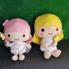 【非売品 タグ付き ぬいぐるみ】 アミューズメント Sanrio リトルツインスターズ キキ＆ララのレトロカラー BIGぬいぐるみ