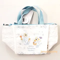 【SALE】トートバッグ　ショルダーバッグ　ダッフィー＆フレンズのホワイト・ウィンタータイム・ワンダーズ　2023　クリスマス　東京ディズニーシー限定　お土産